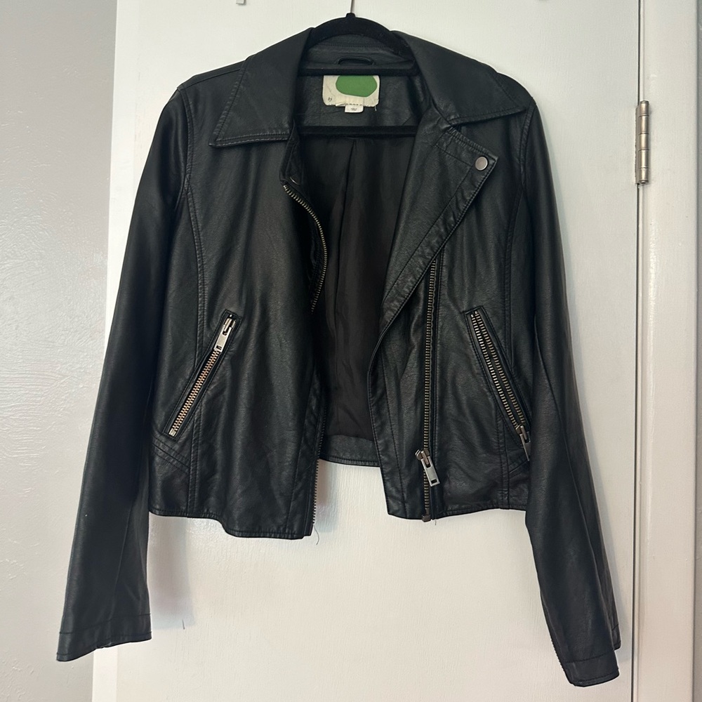 Anthropologie Faux leather jacket
